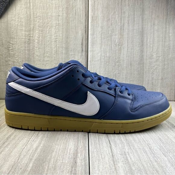 NEW Nike SB Dunk Low Pro Navy Guy Orange Label Skate Shoe fj1674-400 Men Size 19 - Picture 10 of 11